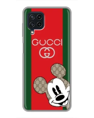 Чехол для Samsung Galaxy A22 с картинкой «Gucci — полосы и Микки» Чехол для Samsung Galaxy A22 с картинкой «Gucci — полосы и Микки»