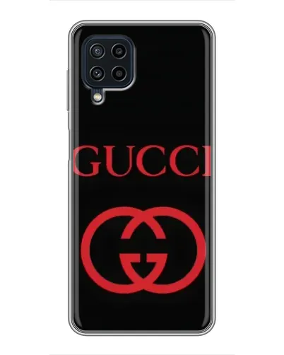 Чехол для Samsung Galaxy A22 с картинкой «Gucci — красный логотип» Чехол для Samsung Galaxy A22 с картинкой «Gucci — красный логотип»