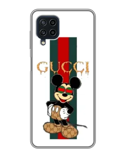 Чехол для Samsung Galaxy A22 с картинкой «Микки Маус Gucci — полосы» Чехол для Samsung Galaxy A22 с картинкой «Микки Маус Gucci — полосы»