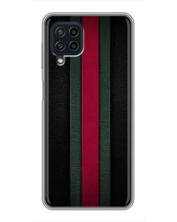 Чехол для Samsung Galaxy A22 с картинкой «Gucci — неоновая линия»