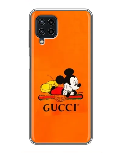 Чехол для Samsung Galaxy A22 с картинкой «Микки Маус Gucci — оранж» Чехол для Samsung Galaxy A22 с картинкой «Микки Маус Gucci — оранж»