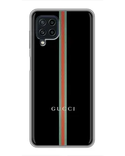 Чехол для Samsung Galaxy A22 с картинкой «Gucci — строгая линия»
