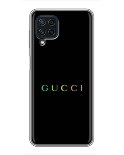 Чехол для Samsung Galaxy A22 с картинкой «Gucci — неоновый минимализм»