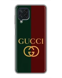 Чехол для Samsung Galaxy A22 с картинкой «Gucci — темно-зеленый градиент»