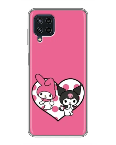 Чохол для Samsung Galaxy A22 з картинкою «Kuromi та My Melody» Чохол для Samsung Galaxy A22 з картинкою «Kuromi та My Melody»