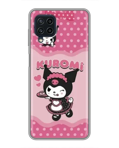 Чохол для Samsung Galaxy A22 з картинкою «Kuromi в окулярах» Чохол для Samsung Galaxy A22 з картинкою «Kuromi в окулярах»