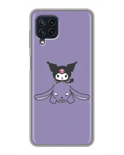 Чохол для Samsung Galaxy A22 з картинкою «Kuromi на ліловому фоні» Чохол для Samsung Galaxy A22 з картинкою «Kuromi на ліловому фоні»