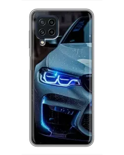 Чохол для Samsung Galaxy A22 з картинкою «Погляд BMW з синіми фарами» Чохол для Samsung Galaxy A22 з картинкою «Погляд BMW з синіми фарами»
