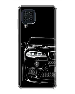 Чохол для Samsung Galaxy A22 з картинкою «Темний силует BMW»