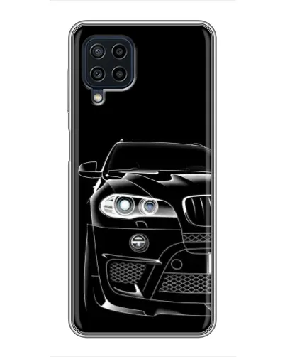 Чохол для Samsung Galaxy A22 з картинкою «Темний силует BMW»