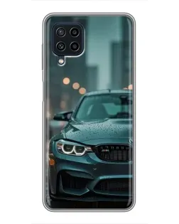 Чохол для Samsung Galaxy A22 з картинкою «BMW у вогнях міста»