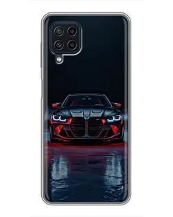 Чохол для Samsung Galaxy A22 з картинкою «BMW на мокрій дорозі»