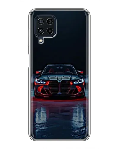 Чохол для Samsung Galaxy A22 з картинкою «BMW на мокрій дорозі»