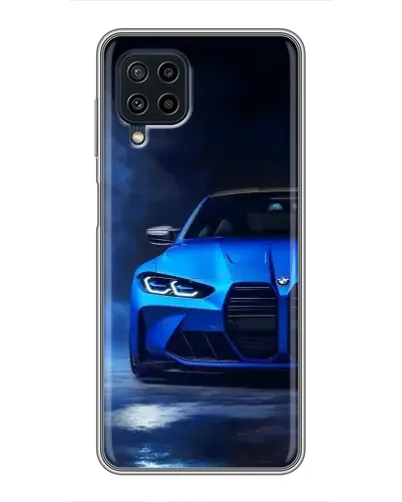 Чохол для Samsung Galaxy A22 з картинкою «Блакитна BMW M4»