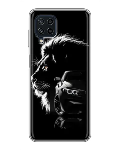 Чохол для Samsung Galaxy A22 з картинкою «BMW та лев»