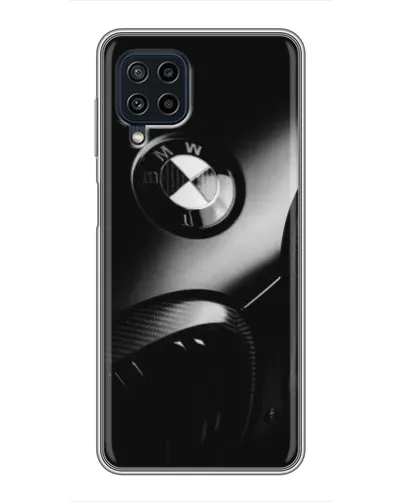 Чохол для Samsung Galaxy A22 з картинкою «Емблема BMW — макро»