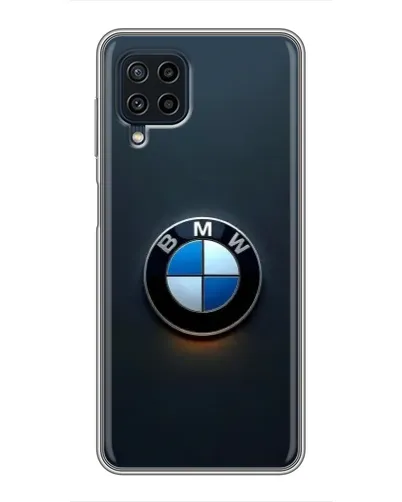 Чохол для Samsung Galaxy A22 з картинкою «Логотип BMW — мінімалізм»