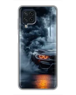 Чехол для Samsung Galaxy A22 с картинкой «BMW M-Power — абстракция»