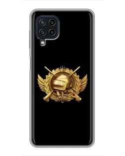 Чехол для Samsung Galaxy A22 с картинкой «PUBG — оранжевый градиент»