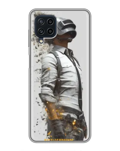 Чехол для Samsung Galaxy A22 с картинкой «PUBG — боец в пыли» Чехол для Samsung Galaxy A22 с картинкой «PUBG — боец в пыли»