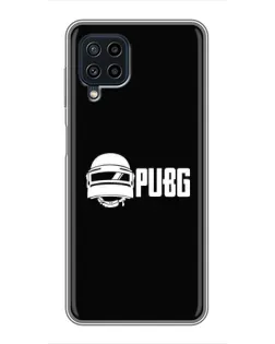 Чехол для Samsung Galaxy A22 с картинкой «PUBG — классический лого»