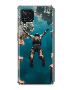 Чехол для Samsung Galaxy A22 с картинкой «PUBG — свободное падение»