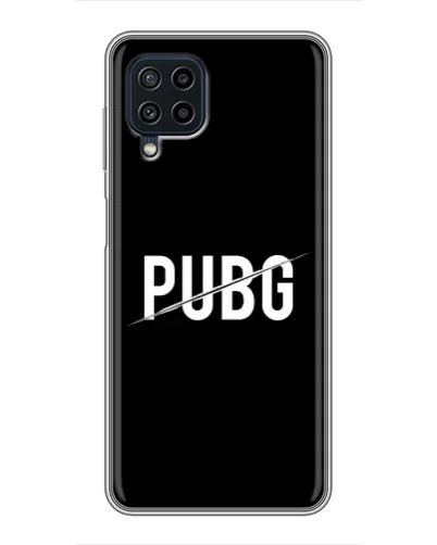 Чехол для Samsung Galaxy A22 с картинкой «PUBG — белый логотип» Чехол для Samsung Galaxy A22 с картинкой «PUBG — белый логотип»