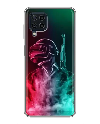 Чехол для Samsung Galaxy A22 с картинкой «PUBG — огненный воин» Чехол для Samsung Galaxy A22 с картинкой «PUBG — огненный воин»