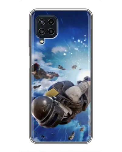 Чехол для Samsung Galaxy A22 с картинкой «Десант PUBG — прыжок» Чехол для Samsung Galaxy A22 с картинкой «Десант PUBG — прыжок»