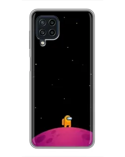 Чехол для Samsung Galaxy A22 с картинкой «Одинокий герой на планете»
