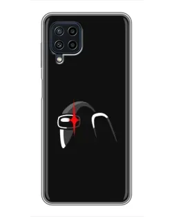 Чехол для Samsung Galaxy A22 с картинкой «Among Us шлем»