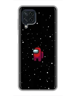 Чехол для Samsung Galaxy A22 с картинкой «Красный Among Us»