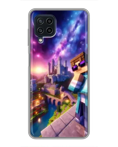 Чехол для Samsung Galaxy A22 с картинкой «Стив и космос» Чехол для Samsung Galaxy A22 с картинкой «Стив и космос»