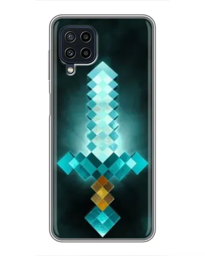 Чехол для Samsung Galaxy A22 с картинкой «Алмазный меч неон» Чехол для Samsung Galaxy A22 с картинкой «Алмазный меч неон»