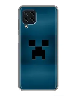 Чехол для Samsung Galaxy A22 с картинкой «Крипер текстура»