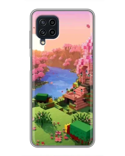 Чехол для Samsung Galaxy A22 с картинкой «Розовое дерево Minecraft» Чехол для Samsung Galaxy A22 с картинкой «Розовое дерево Minecraft»