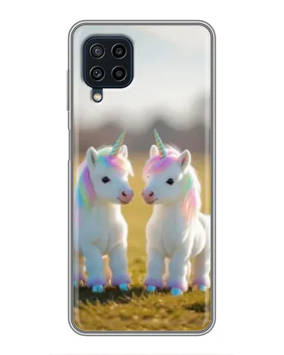 Чехол для Samsung Galaxy A22 с картинкой «Пара единорогов» Чехол для Samsung Galaxy A22 с картинкой «Пара единорогов»