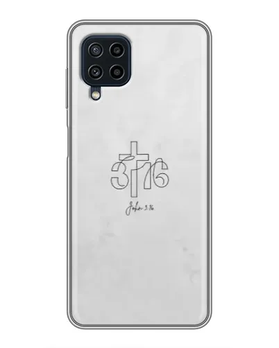 Чохол для Samsung Galaxy A22 з картинкою «Івана 3:16 Хрест»