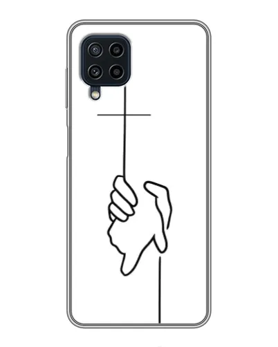 Чохол для Samsung Galaxy A22 з картинкою «Рука тримає»