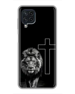 Чохол для Samsung Galaxy A22 з картинкою «Лев та Хрест» Чохол для Samsung Galaxy A22 з картинкою «Лев та Хрест»