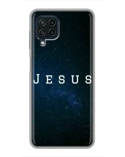 Чохол для Samsung Galaxy A22 з картинкою «Зоряне небо Jesus»