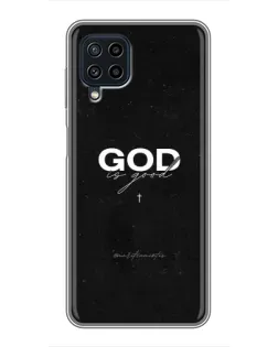 Чохол для Samsung Galaxy A22 з картинкою «GOD — Бог над усім»
