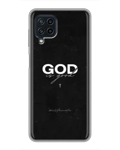 Чохол для Samsung Galaxy A22 з картинкою «GOD — Бог над усім»