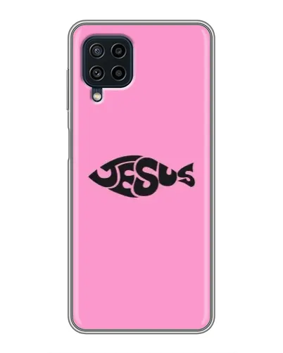 Чохол для Samsung Galaxy A22 з картинкою «Рожевий символ Jesus»