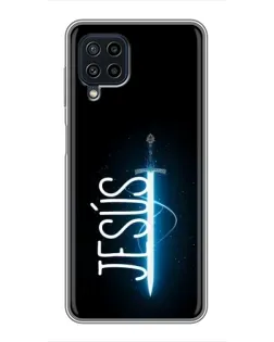 Чохол для Samsung Galaxy A22 з картинкою «Меч Духа Jesus»