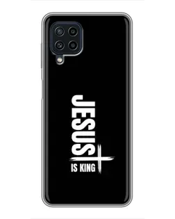 Чохол для Samsung Galaxy A22 з картинкою «Вертикаль віри Jesus»