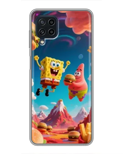 Чехол для Samsung Galaxy A22 с картинкой «Космический фастфуд» Чехол для Samsung Galaxy A22 с картинкой «Космический фастфуд»