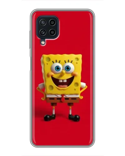 Чехол для Samsung Galaxy A22 с картинкой «Спанч Боб на красном» Чехол для Samsung Galaxy A22 с картинкой «Спанч Боб на красном»