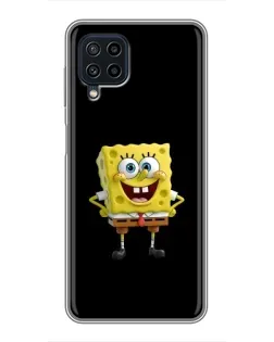 Чехол для Samsung Galaxy A22 с картинкой «Классический Губка Боб»