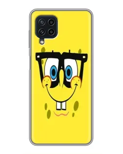 Чехол для Samsung Galaxy A22 с картинкой «Минималистичный Спанч Боб»